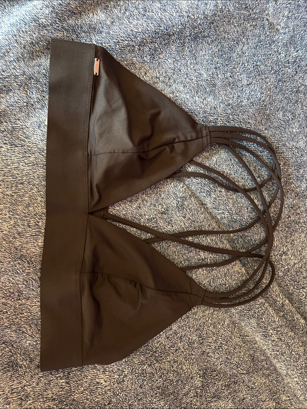 PINK Victoria's Secret Black Strappy Bralette